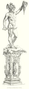 Il Perseo di Benvenuto Cellini (incisione) da Italian School