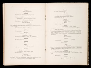 Libretto della Tosca di Giacomo Puccini, Edizione Ricordi, Italia da Italian School
