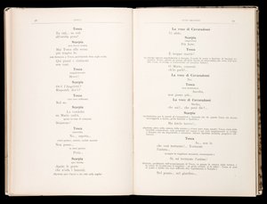 Libretto della Tosca di Giacomo Puccini, Edizione Ricordi, Italia da Italian School