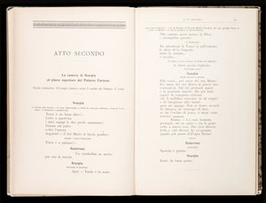 Libretto della Tosca di Giacomo Puccini, Edizione Ricordi, Italia da Italian School