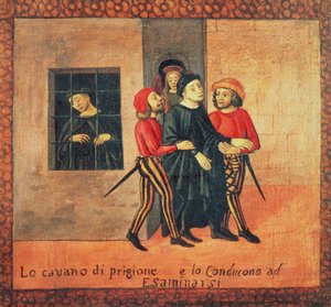 Vita di Antonio di Guiseppe Rinaldeschi - Portato dalla prigione per essere processato, Scuola fiorentina (dettaglio) da Italian School