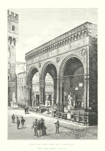 Loggia dei Lanzi, Piazza della Signoria, Andrea Orcagna, architetto da Italian School