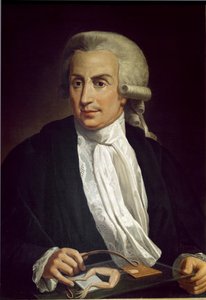 Luigi Galvani con esemplare di rana da Italian School