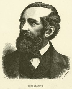 Luigi Kossuth (incisione) da Italian School