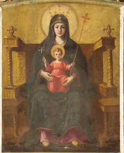 Madonna in trono con bambino da Italian School