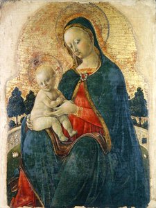 Madonna e Bambino in un giardino, pittore veneziano da Italian School