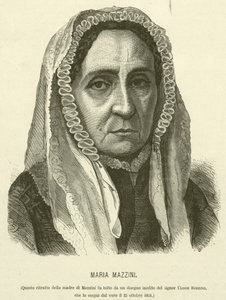 Maria Mazzini (incisione) da Italian School