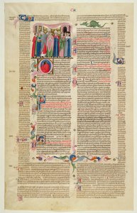 Marlay Cutting IT.7: Foglio con miniatura dal Decretum di Graziano che mostra il caso dell