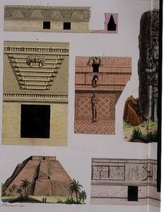 Antichità messicane, dettagli architettonici dalla tavola 48 di 