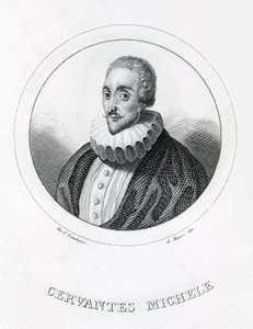Miguel de Cervantes, scrittore spagnolo (1547 - 1616) da Italian School