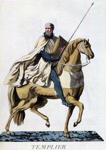 Cavaliere Templare a cavallo in tenuta da battaglia, 1783 da Italian School