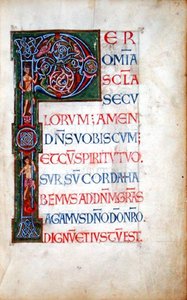Ms.49. f.4r Iniziale istoriata 