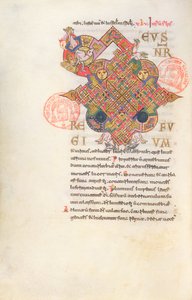 Lettera D (Deus) Iniziale dal Breviario di Monte Cassino