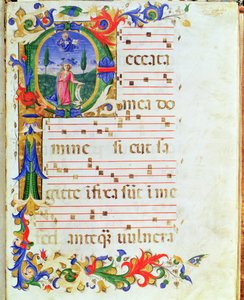 Ms 577 f.1 Iniziale istoriata 
