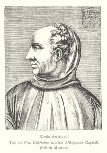 Niccolò Acciaiuoli, Tratto dai Cento Capitani illustri di Aliprando Caprioli, British Museum (incisione) da Italian School