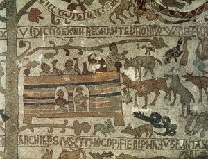 Arca di Noè, 1166 (mosaico) da Italian School