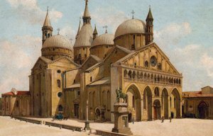 Padova / Padua: Chiesa del Santo, Basilica di S Antonio (chromolitho) da Italian School