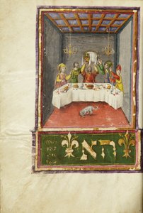 Pagina da un Machzor, Toscana, probabilmente Firenze