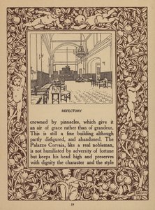 Pagina della brochure del San Domenico Palace Hotel, Taormina (litografia) da Italian School