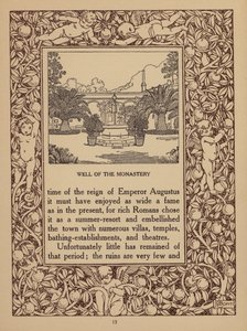 Pagina della brochure del San Domenico Palace Hotel, Taormina (litografia) da Italian School