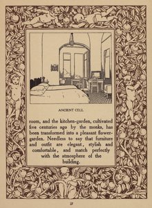 Pagina della brochure del San Domenico Palace Hotel, Taormina (litografia) da Italian School