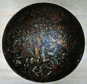 Scudo da parata con scene della storia romana