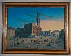 Palazzo Vecchio in Piazza della Signoria, Firenze da Italian School