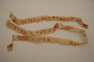 Nastro bianco del pellegrino, XVII secolo