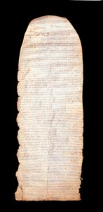 Placito cassinese detto Placito capuano (de Capoue) primo documento redatto in lingua volgare italiana nel marzo 960. Fu riformato dal principato longobardo di Capua. Montecassino (Frosinone), Museo dell