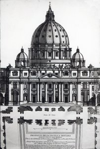 Piano di San Pietro, Roma, inciso da Alessandro Specchi da Italian School