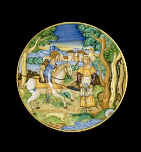 Piatto con Picus e Circe di L o Lu.Ur. da Italian School