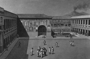 Pompei: Interno delle Terme Stabiane da Italian School