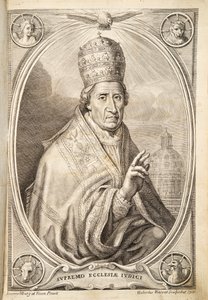 Papa Clemente XI, pub. 1717 da Italian School