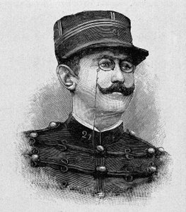 Ritratto di Alfred Dreyfus (incisione) da Italian School