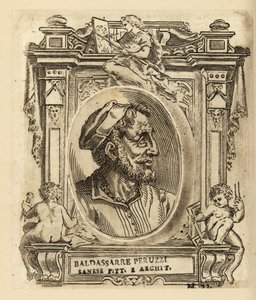 Ritratto di Baldassare Tommaso Peruzzi, architetto e pittore italiano, nato vicino a Siena
