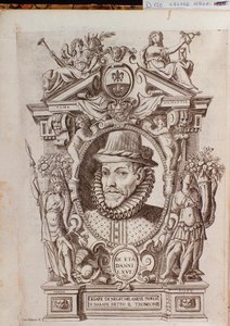 Ritratto di Cesare Negri detto Il Trombone (1536-1604), un ballerino italiano da Italian School