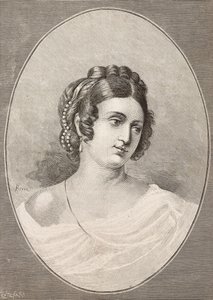 Ritratto di Costanza Monti (1792-1840), poetessa italiana (incisione di Centenari) da Italian School