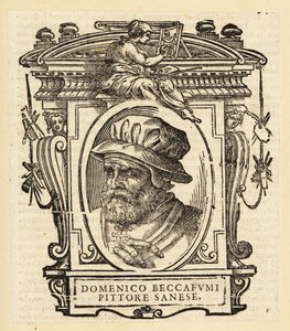 Ritratto di Domenico di Pace Beccafumi, pittore manierista del Rinascimento italiano da Italian School