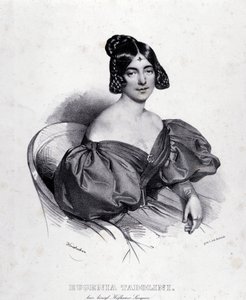 Ritratto di Eugenia Tadolini (incisione) da Italian School