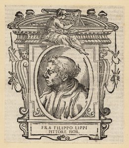 Ritratto di Filippo Lippi, pittore italiano di Firenze del Quattrocento (XV secolo), circa 1406-1469 da Italian School
