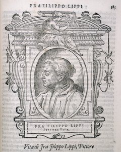 Ritratto di Fra Filippo Lippi (c.1406-69) da Le vite de