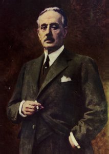 Ritratto di Giacomo Puccini (litografia a colori) da Italian School