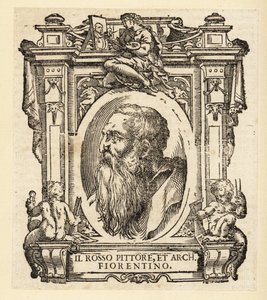 Ritratto di Giovanni Battista di Jacopo, noto come Rosso Fiorentino o Il Rosso, architetto italiano e pittore manierista a olio e affresco della scuola fiorentina da Italian School