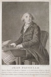Ritratto di Giovanni Paisiello inciso da Vincent Aloja da Italian School