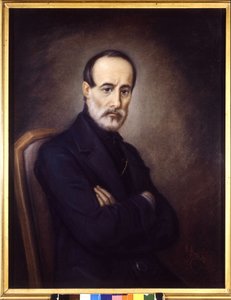 Ritratto di Giuseppe Mazzini (1805 o 1808 - 1872). Dipinto del XIX secolo. Museo del Risorgimento. Milano da Italian School
