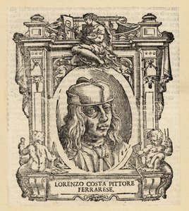 Ritratto di Lorenzo Costa, pittore italiano di Ferrara del Rinascimento da Italian School