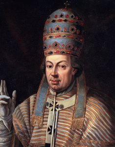 Ritratto di Papa Pio VI (dettaglio)