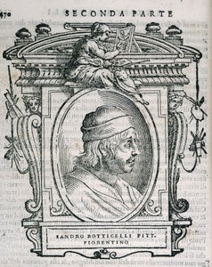 Ritratto di Sandro Botticelli (1445-1510) da Le vite de