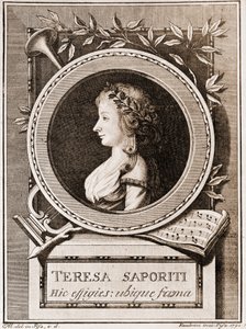 Ritratto di Teresa Saporiti da Italian School