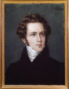 Ritratto di Vincenzo Bellini, compositore italiano da Italian School
